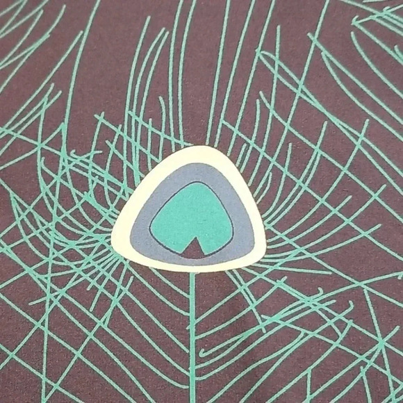 {Parker} Peacock Feathers Print 100% Silk Blouse - Picture 10 of 12